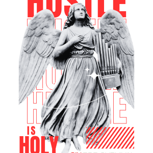 #SINforSURVIVAL / “HUSTLE IS HOLY” Unisex Graphic Tee - Image 3