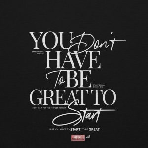 🖤 “YOU JUST HAVE TO START” Crewneck Sweatshirt - Image 8