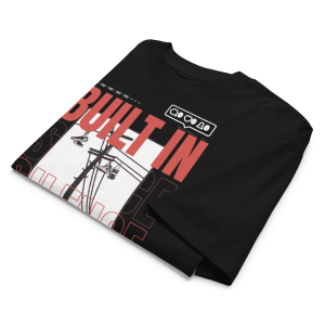“BUILT IN SILENCE/PAID IN FULL” Unisex Oversized Graphic Tee - Image 5