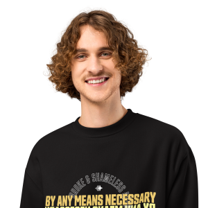 “BY ANY MEANS NECESSARY” Premium Crewneck Sweatshirt - Image 6